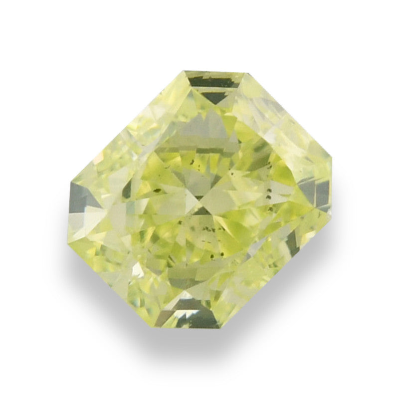 1.01 Carat Fancy Green - Yellow Radiant Diamond SI2 GIA