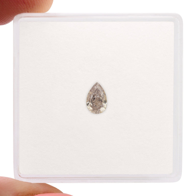 0.30 Carat Fancy Light Pink Pear Diamond SI1 GIA
