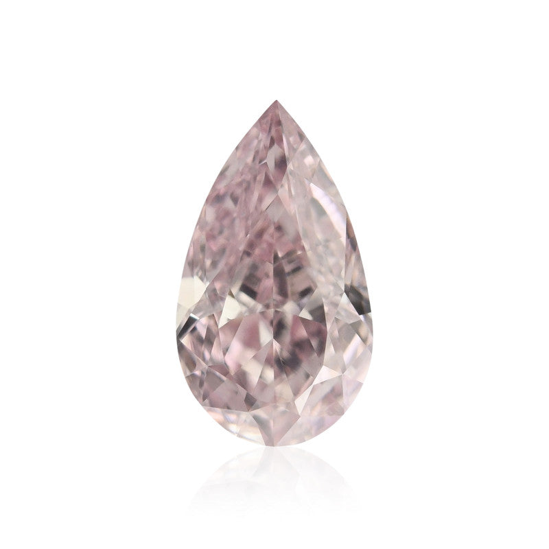 0.50 Carat Fancy Pink Pear Diamond VS2 GIA