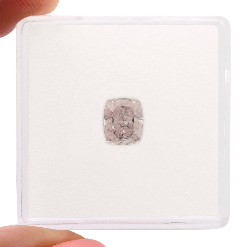 1.02 Carat Fancy Light Pink Cushion Diamond VS2 GIA