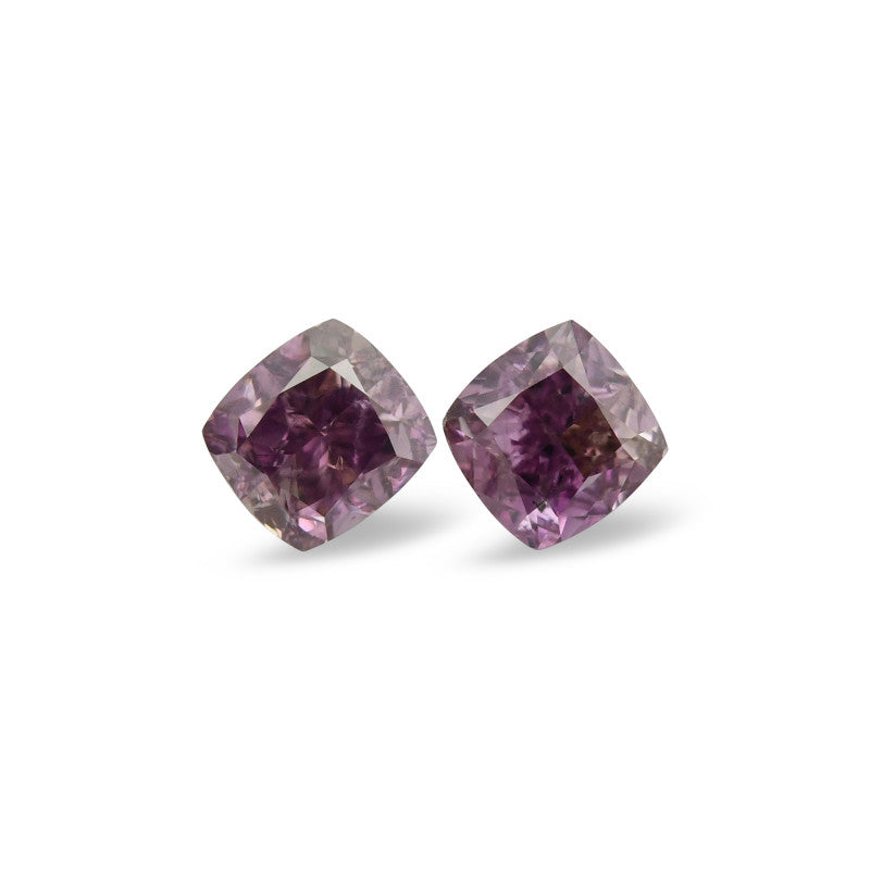 0.25 Carat Fancy Deep Purple-Pink Cushion Diamond SI2 GIA