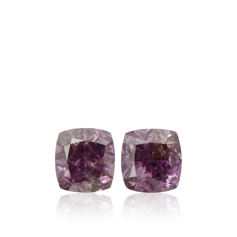 0.25 Carat Fancy Deep Purple-Pink Cushion Diamond I1 GIA