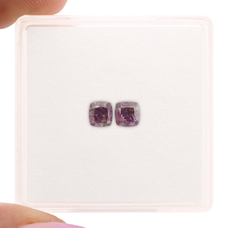 0.25 Carat Fancy Deep Purple-Pink Cushion Diamond SI2 GIA