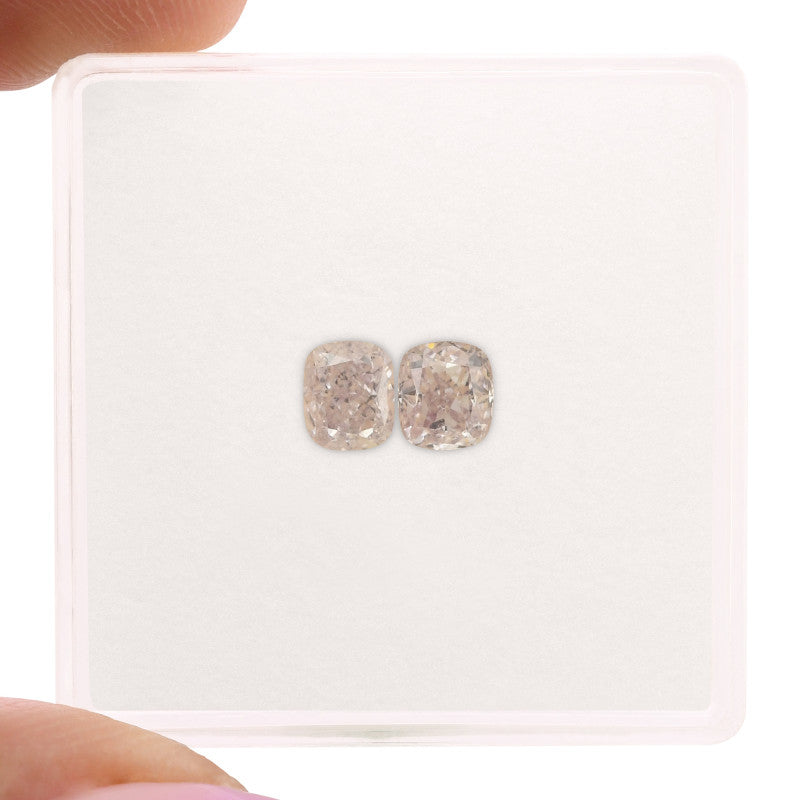 0.40 Carat Fancy Light Pink Cushion Diamond SI1 GIA