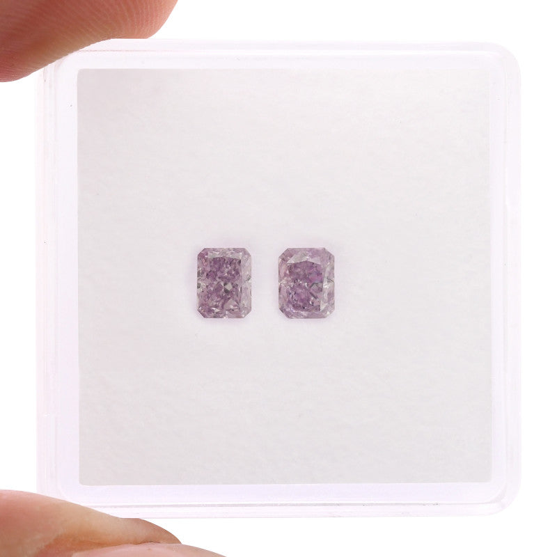 0.29 Carat Fancy Intense Purple Radiant Diamond VS2 GIA