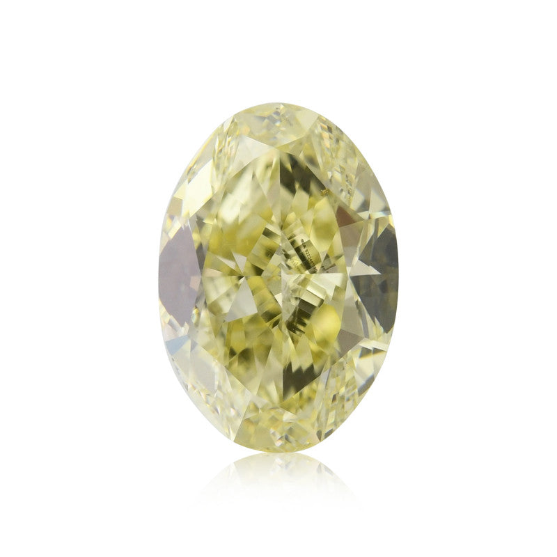 1.46 Carat Fancy Yellow Oval Diamond VS2 GIA