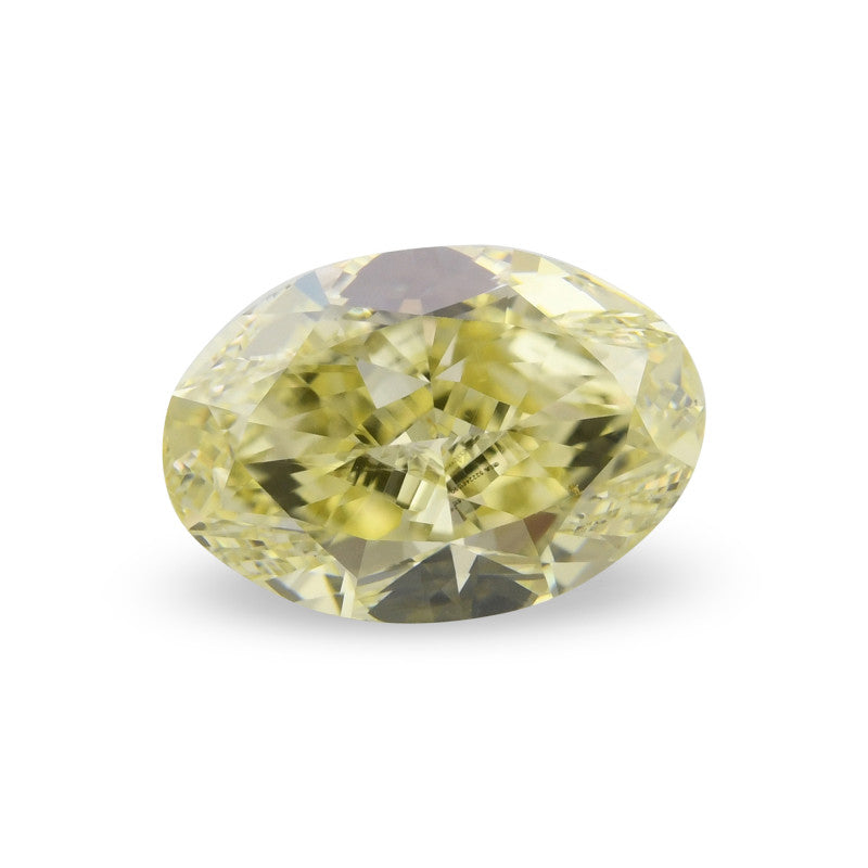 1.46 Carat Fancy Yellow Oval Diamond VS2 GIA