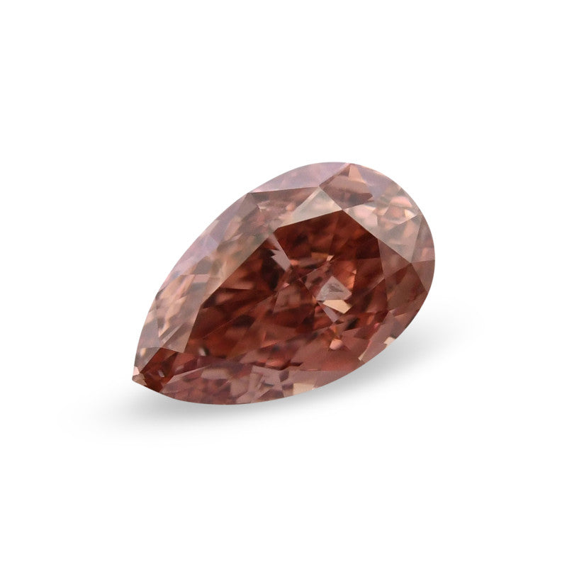 0.28 Carat Fancy Deep Pink Pear Diamond SI1 GIA
