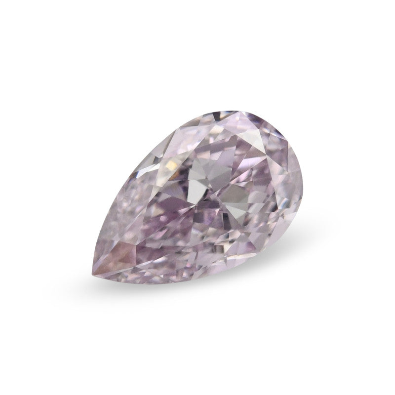 0.42 Carat Fancy Pink-Purple Pear Diamond VS2 GIA
