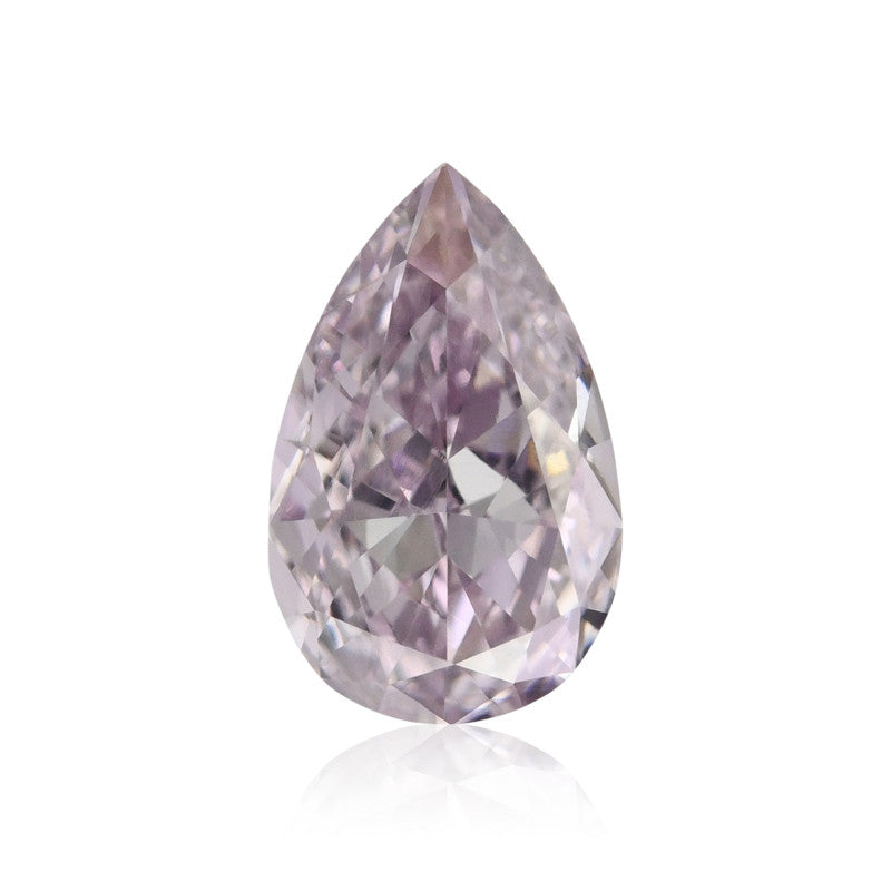 0.42 Carat Fancy Pink-Purple Pear Diamond VS2 GIA