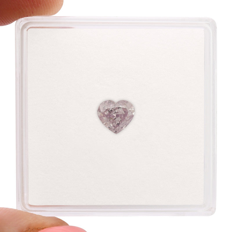 0.51 Carat Fancy Purple-Pink Heart Diamond SI1 GIA