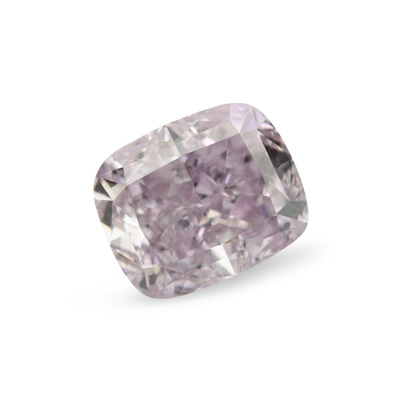0.71 Carat Fancy Pinkish Purple Cushion Cut Diamond GIA Certified