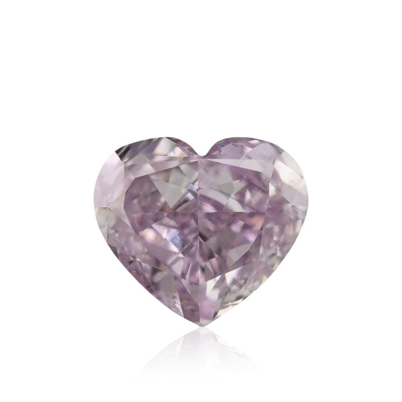 0.51 Carat Fancy Pink-Purple Heart Diamond SI2 GIA