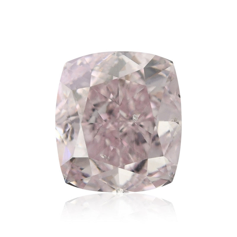 0.77 Carat Fancy Light Pink Cushion Diamond SI2 GIA