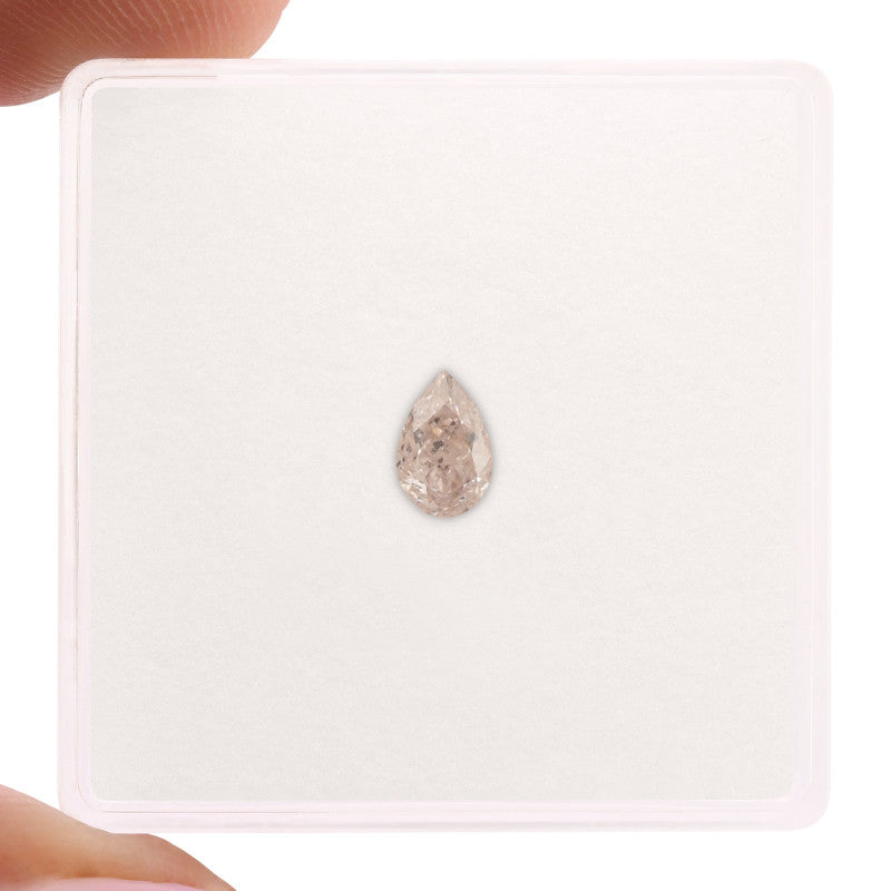 0.34 Carat Fancy Light Pink Pear Diamond VS2 GIA