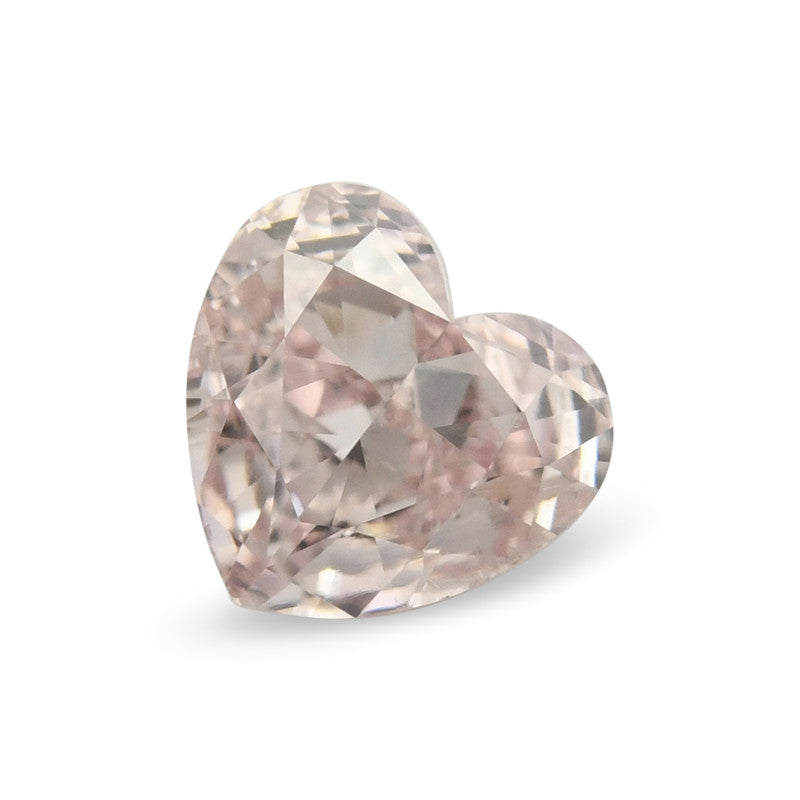 0.40 Carat Fancy Light Pink Heart Diamond SI2 GIA