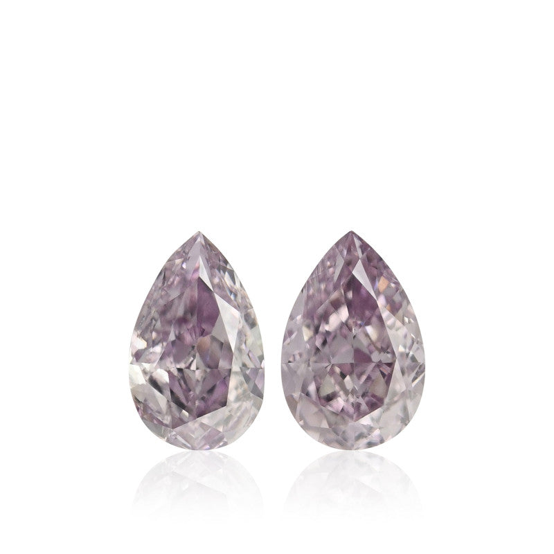 0.32 Carat Fancy Purple-Pink Pear Diamond VS2 GIA