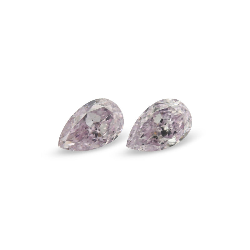 0.36 Carat Fancy Purple-Pink Pear Diamond VS2 GIA