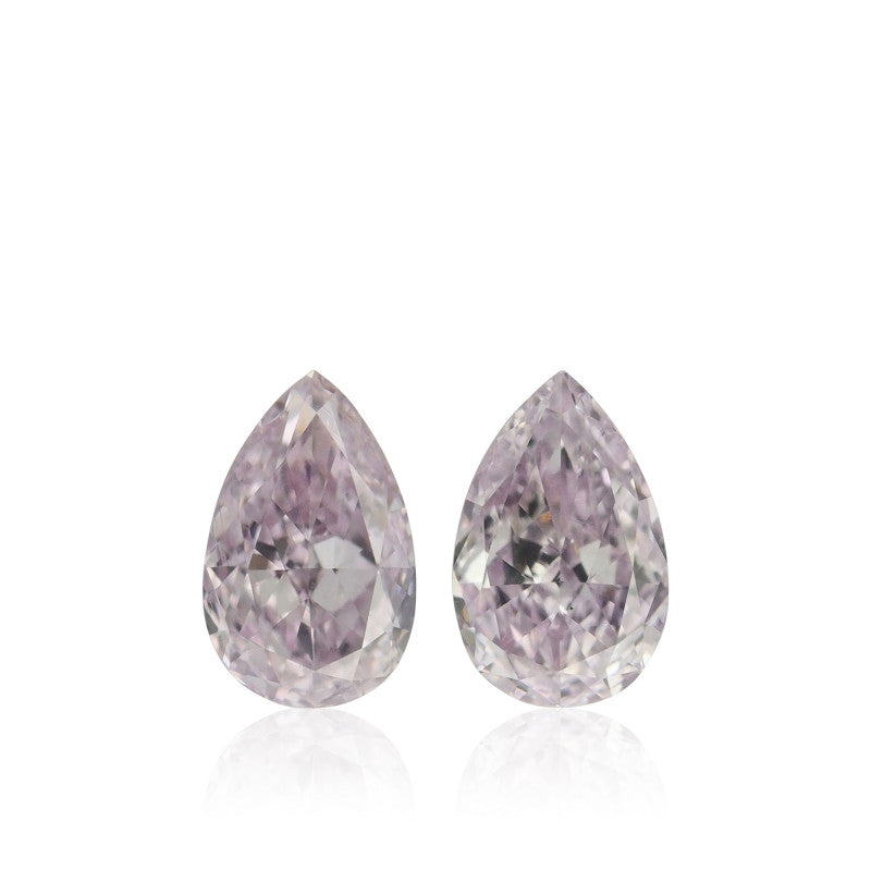 0.36 Carat Fancy Purple-Pink Pear Diamond VS2 GIA