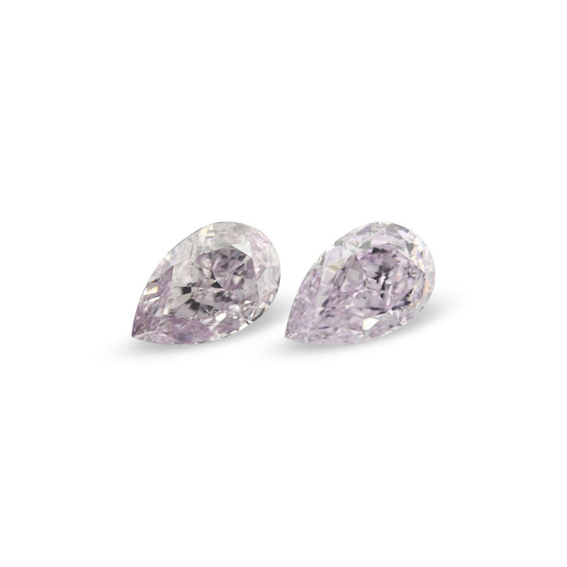 0.50 Carat Fancy Light Purple Pear Diamond SI1 GIA