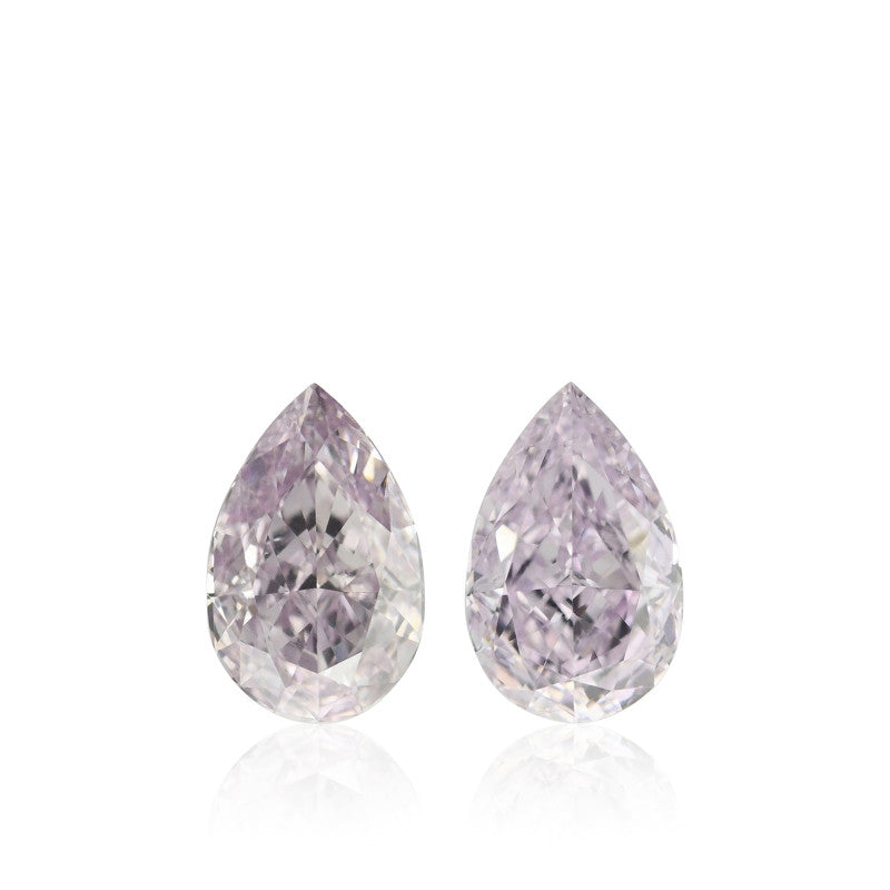 0.50 Carat Fancy Light Purple Pear Diamond SI1 GIA