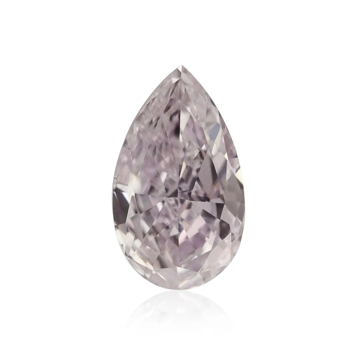 0.25 Carat Fancy Light Purple Pink Pear Shape Diamond GIA Certified