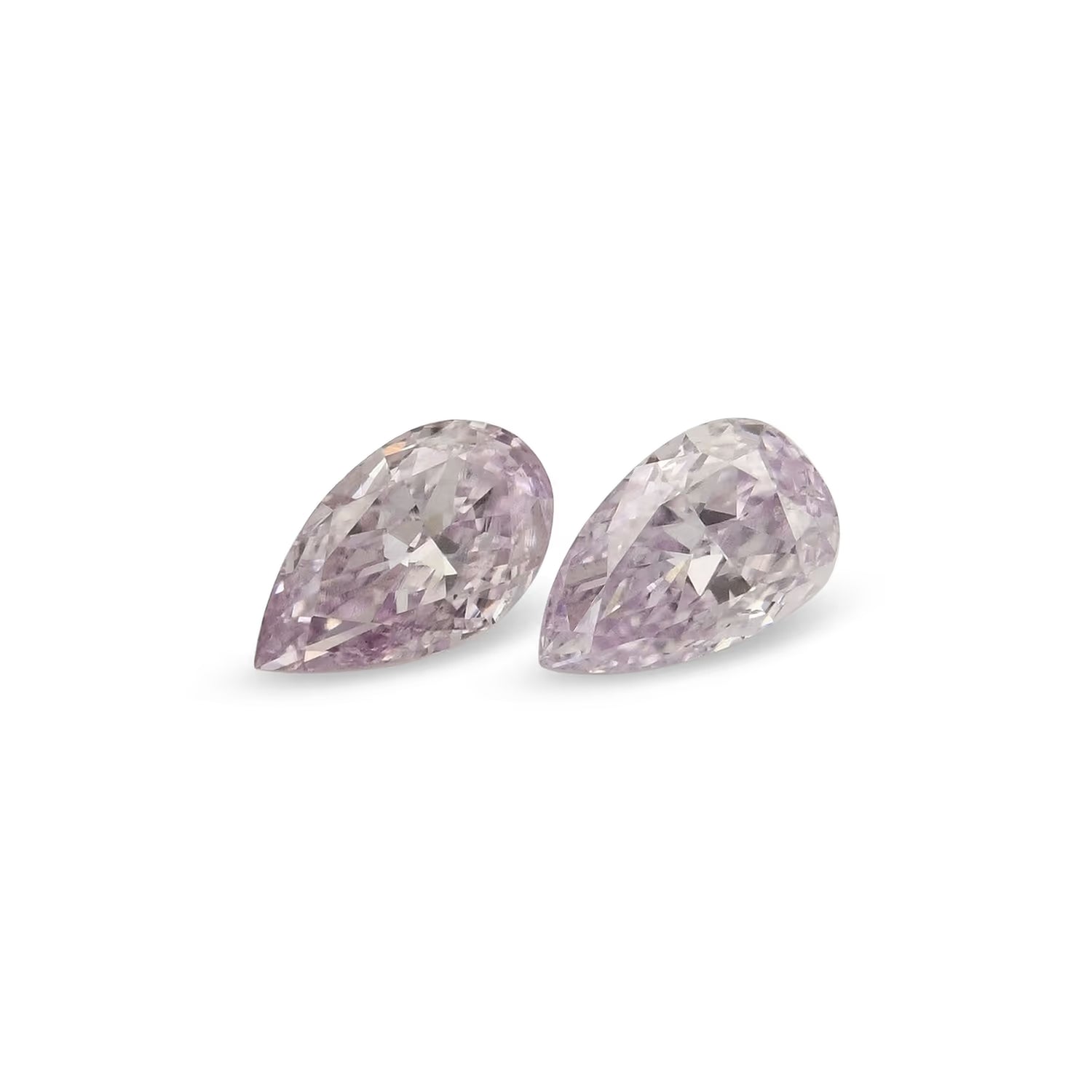 0.18 Carat Fancy Pink-Purple Pear Diamond SI1 GIA