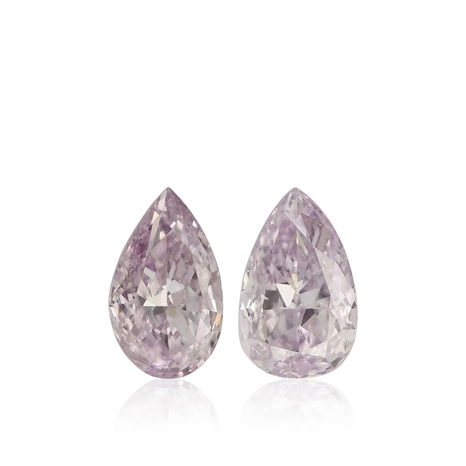0.18 Carat Fancy Pink-Purple Pear Diamond SI1 GIA