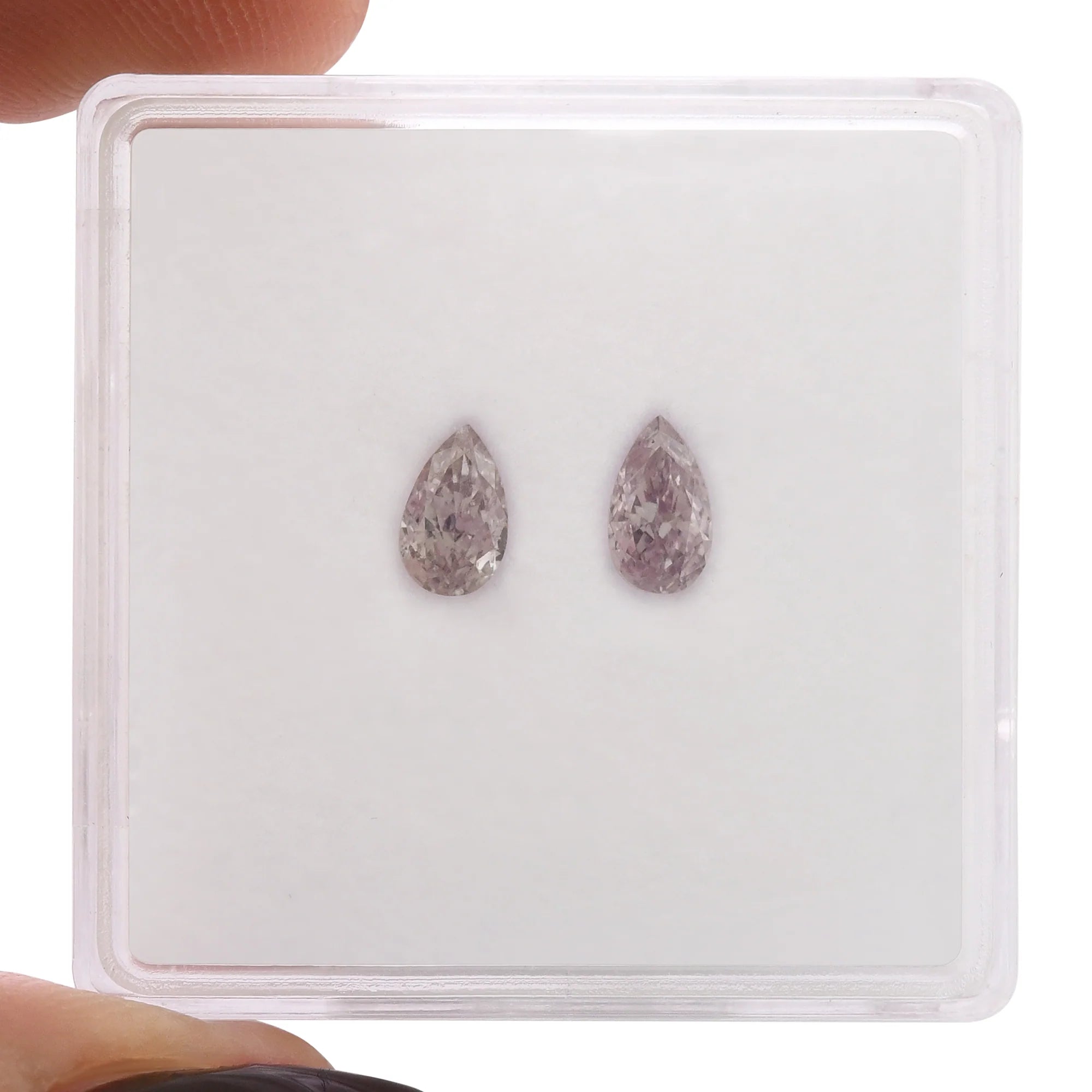 0.26 Carat Fancy Light Pink Pear Diamond SI2 GIA